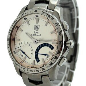 Tag Heuer 41mm Men's Link Calibre S Swiss Quartz Stainless Watch